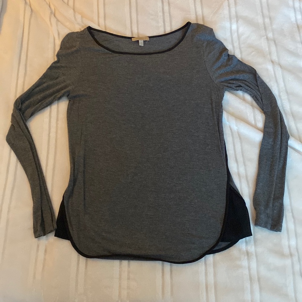 Grey, thin long sleeve shirt